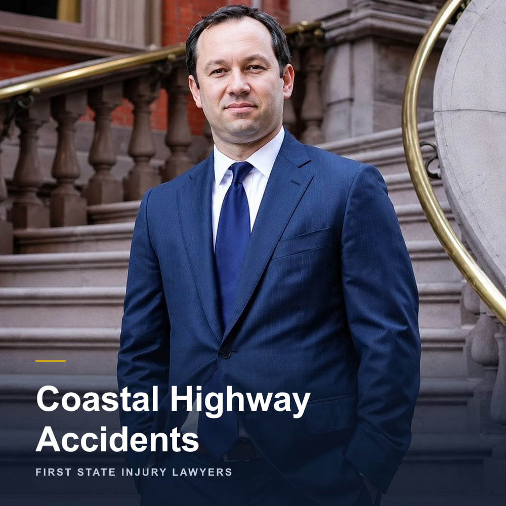 Coastal Highway Accidents — Delaware personal injury attorney Peter K. Janczyk of First State Injury Lawyers, outside the firm's Wilmington office