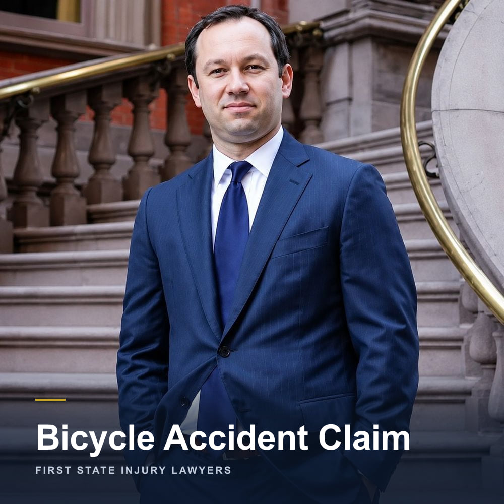 Bicycle Accident Claim — Delaware personal injury attorney Peter K. Janczyk of First State Injury Lawyers, outside the firm's Wilmington office