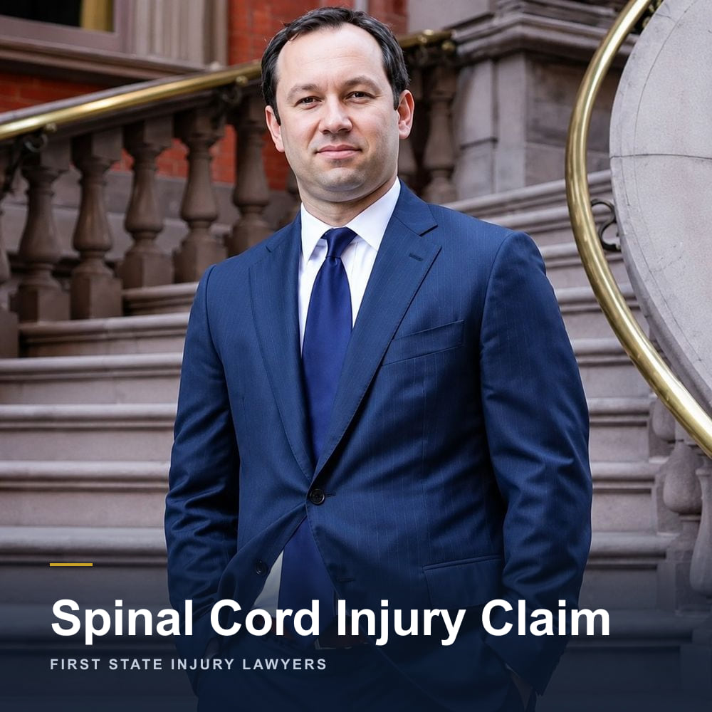 Spinal Cord Injury Claim — Delaware personal injury attorney Peter K. Janczyk of First State Injury Lawyers, outside the firm's Wilmington office