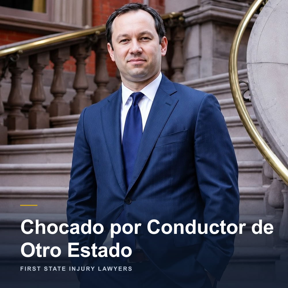 Chocado por Conductor de Otro Estado — el abogado de lesiones personales de Delaware Peter K. Janczyk de First State Injury Lawyers, en Wilmington