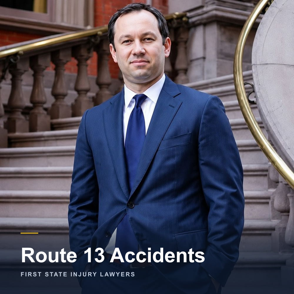 Route 13 Accidents — Delaware personal injury attorney Peter K. Janczyk of First State Injury Lawyers, outside the firm's Wilmington office